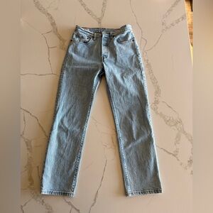 Levi’s premium 501 original cropped jeans